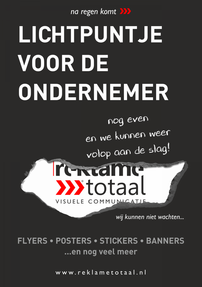 Reklametotaal | Leids Hart Leiden Ondernemer flyers posters visitekaartjers stickers banners